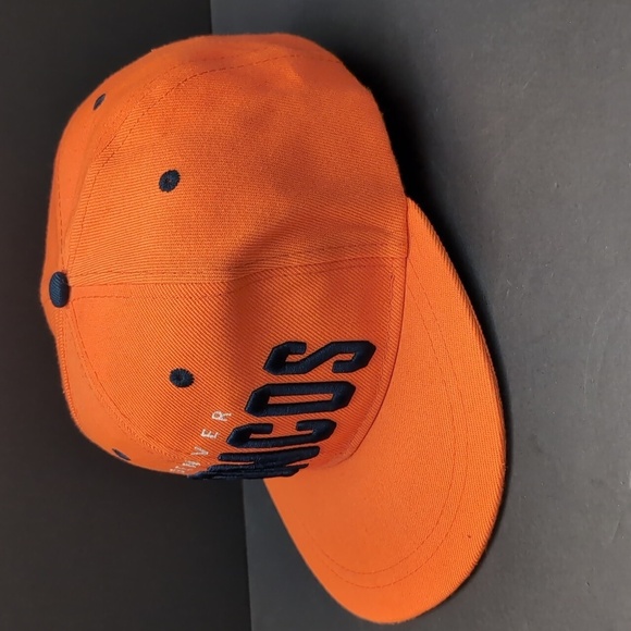 NFL Budweiser Denver Broncos Mens Orange Snapback Hat. - Picture 2 of 6